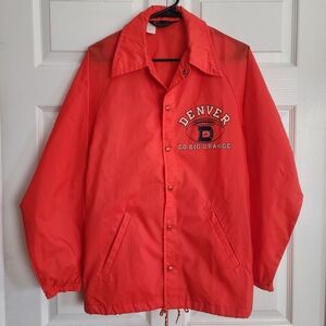 Vintage 70s Champion Denver Broncos Orange Coaches Jacket, Mens XS Fits Womems S